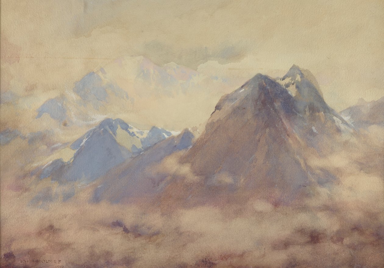 Den allmektiges egen, et inntrykk av de høye Andesfjellene, 1910. av William Henry Holmes