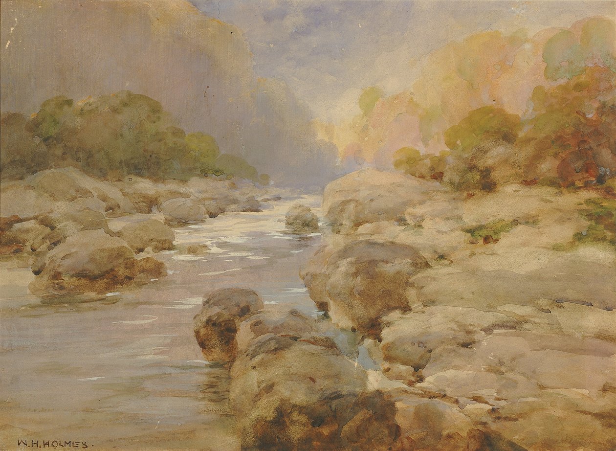 Umodifisert Rock Creek, ca 1910. av William Henry Holmes