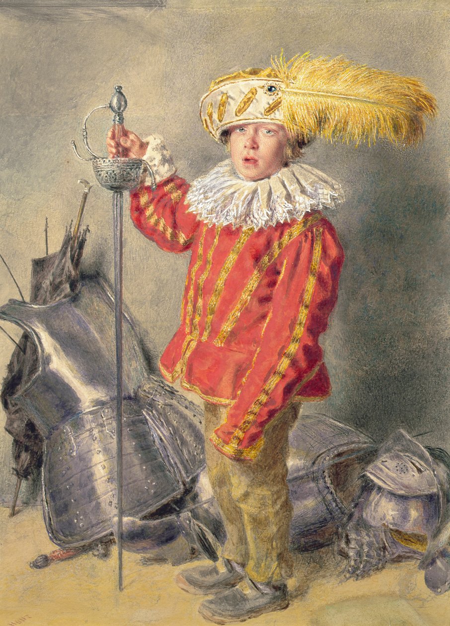 En kriger dristig av William Henry Hunt