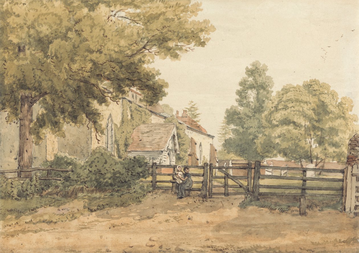 Aldenham kirke av William Henry Hunt