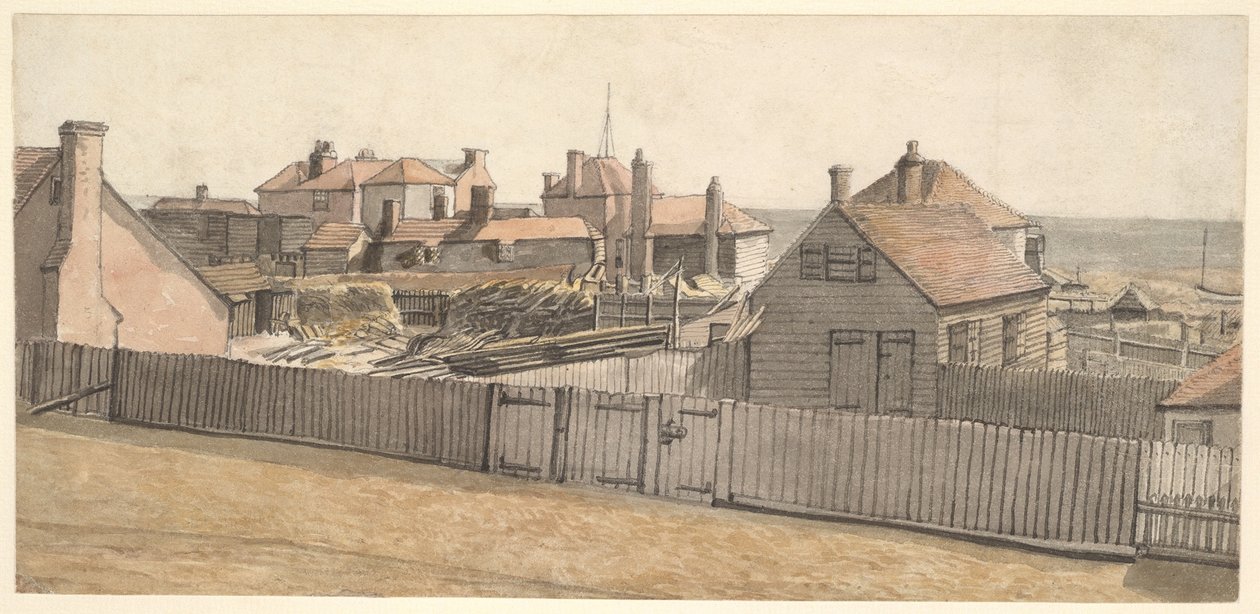 Fiskerhytter i Hastings av William Henry Hunt