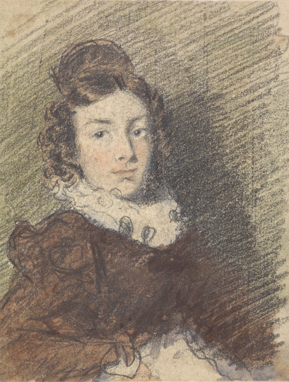 Portrettstudie av en jente av William Henry Hunt