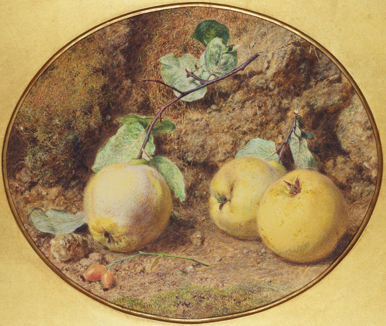 Kveder og hagtornbær av William Henry Hunt