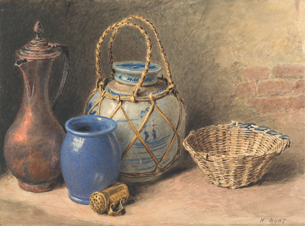Stilleben med en ingefærkrukke av William Henry Hunt