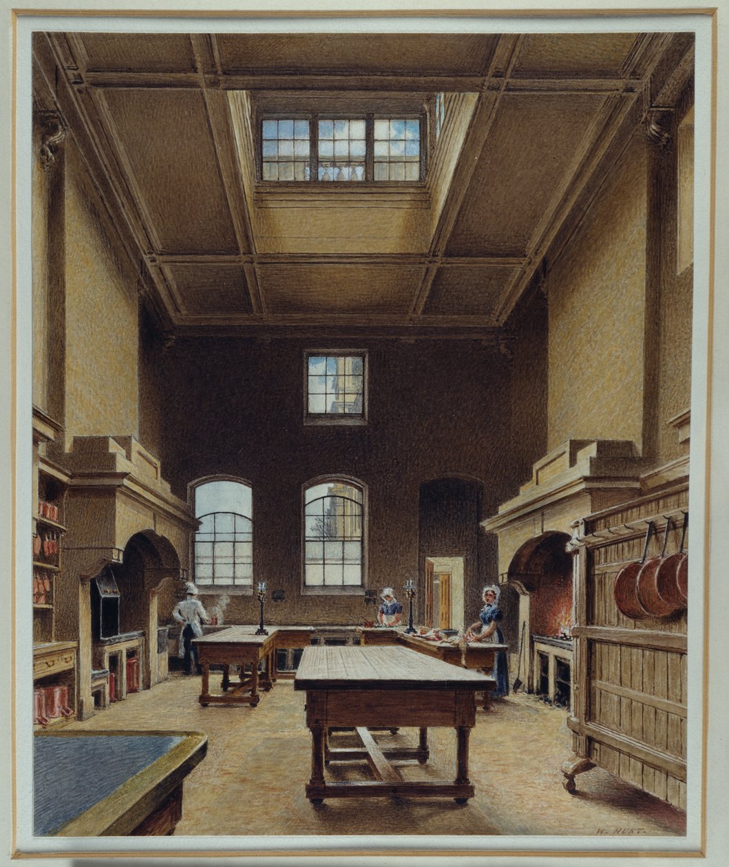 The Kitchen at Chatsworth, ca. 1830 (akvarell på papir) av William Henry Hunt