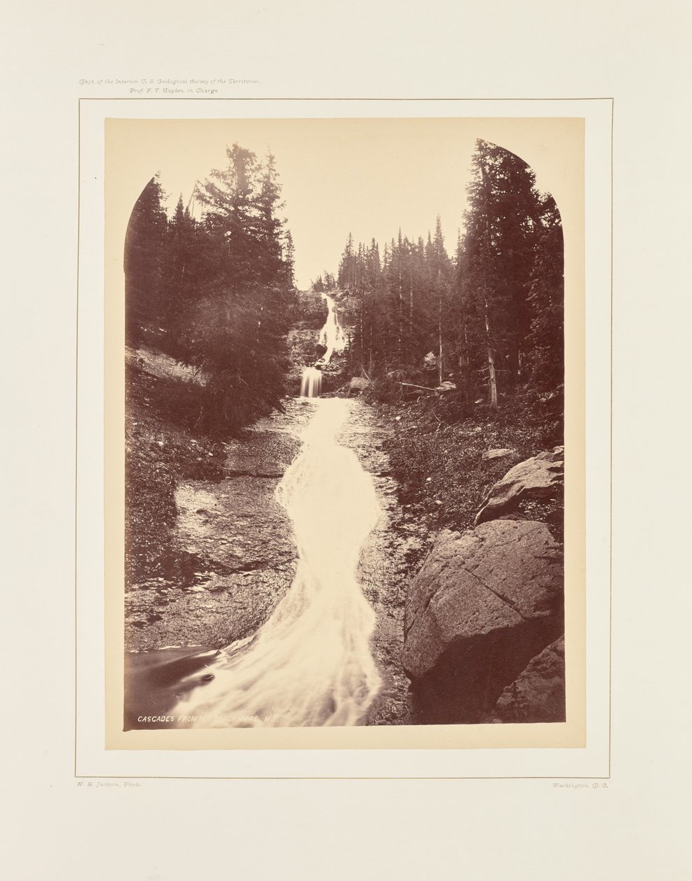 Foss fra Mount Blackmore av William Henry Jackson