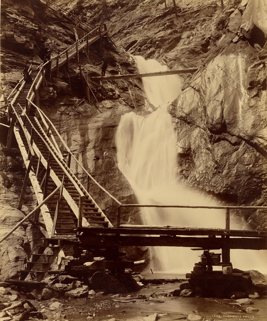 Cheyenne Falls av William Henry Jackson