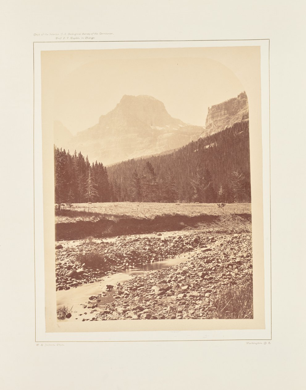Palace Butte, nær Mount Blackmore av William Henry Jackson