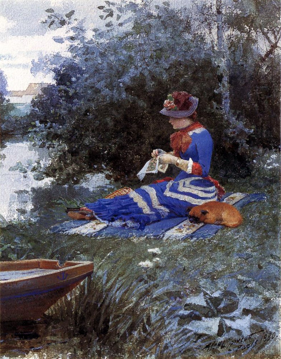 En stille ettermiddag, 1880 av William Henry Lippincott
