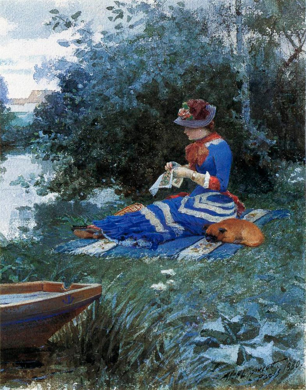 En stille ettermiddag, 1880 av William Henry Lippincott