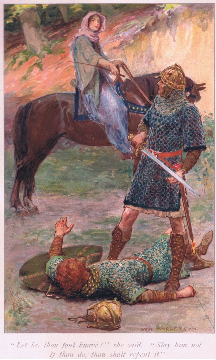 La det være, din stygge slyngel! hun sa ikke drep ham. Hvis du gjør det, skal du omvende deg av William Henry Margetson
