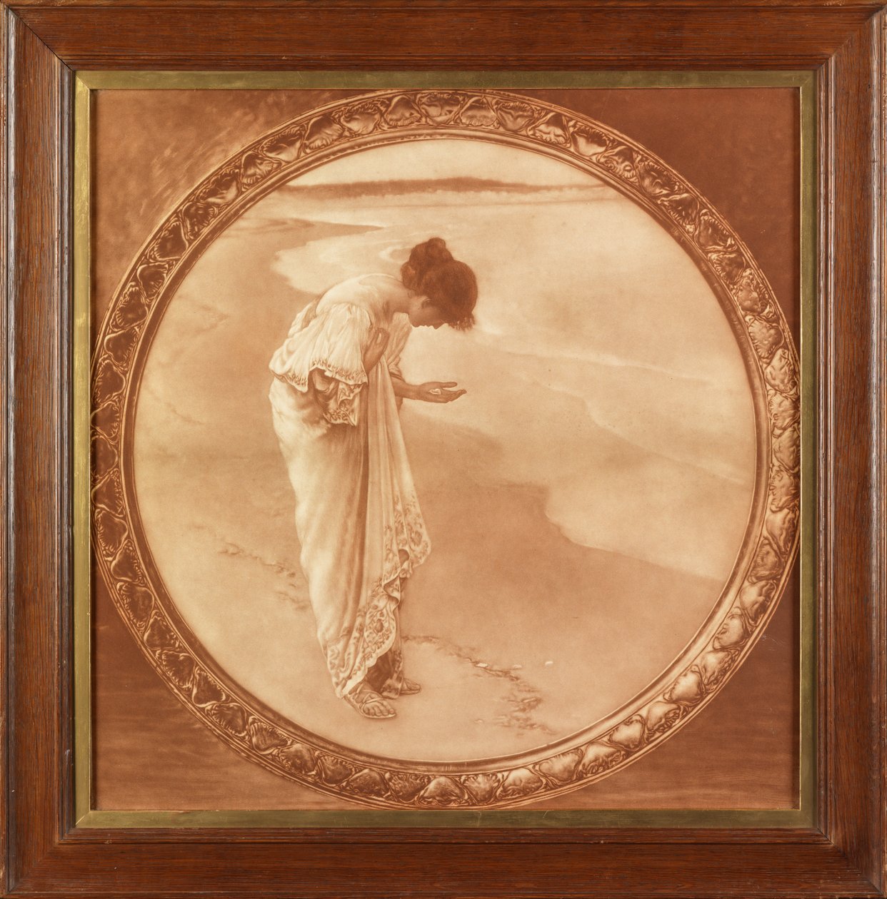 Havet har sine perler (fotografisk reproduksjon trykt i sepia) av William Henry Margetson