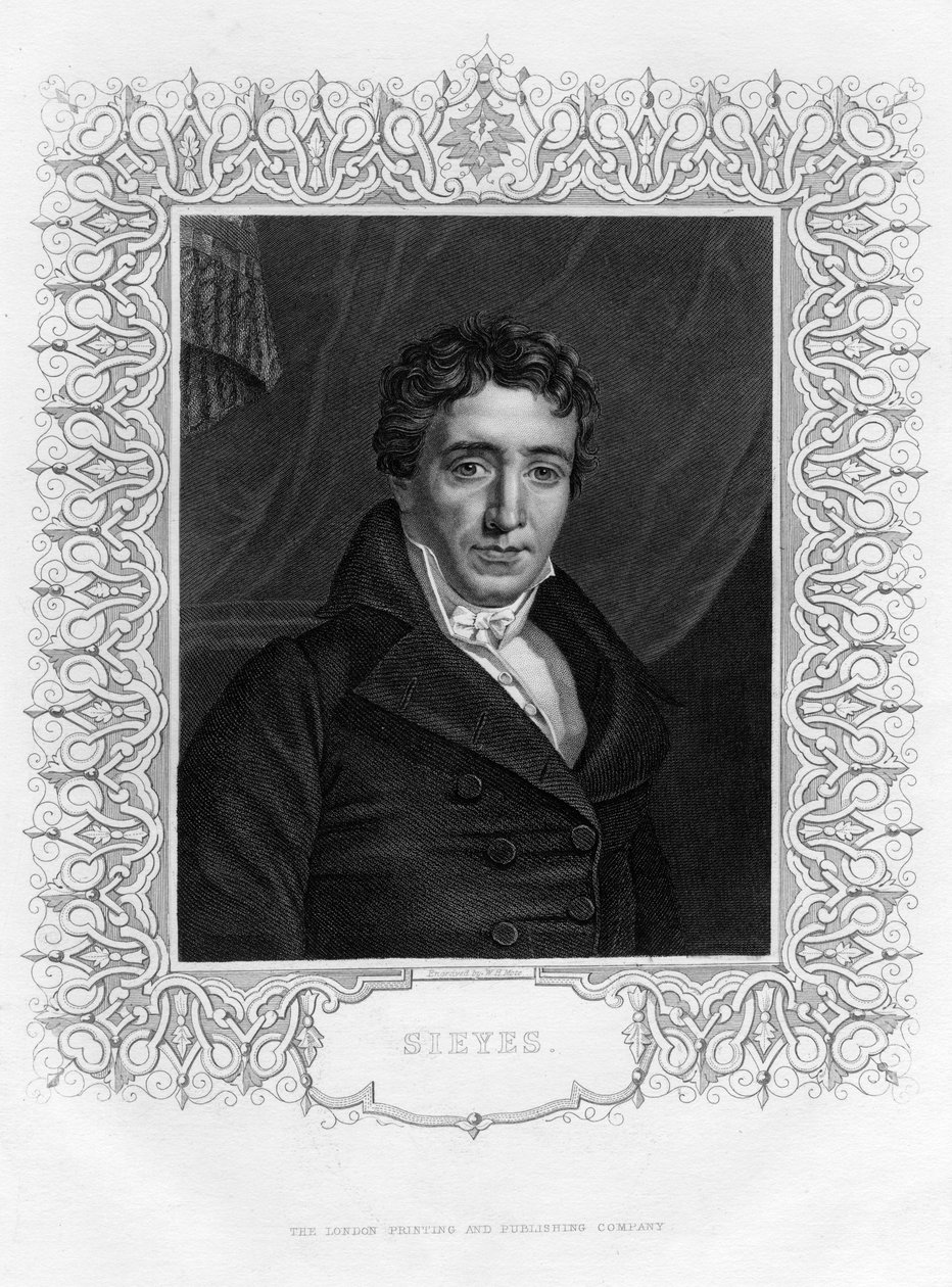 Emmanuel Joseph Sieyès 1748-1836, fransk abbed og statsmann, 1800-tallet. av William Henry Mote