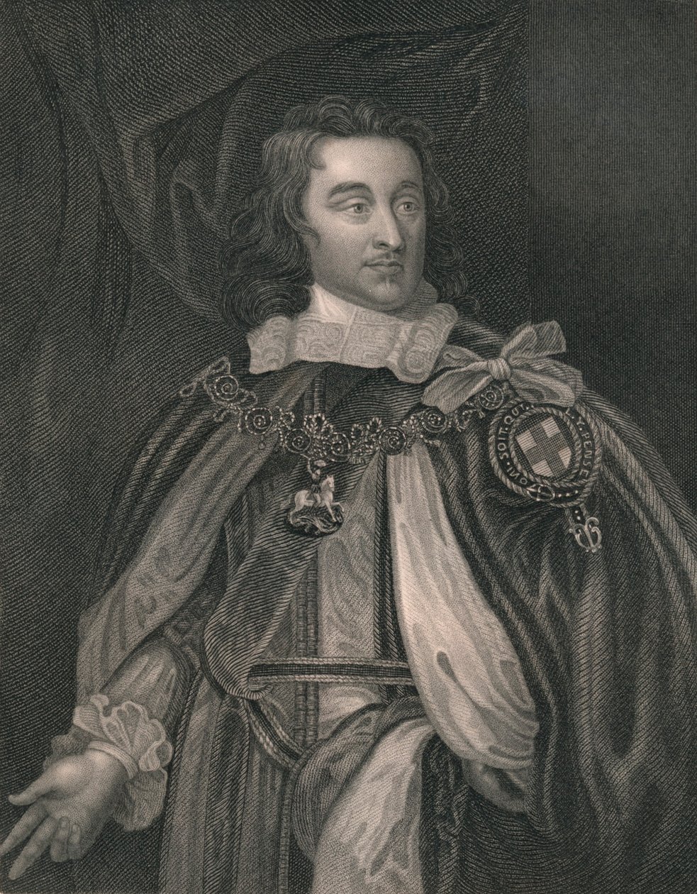 George Monk, hertug av Albemarle, tidlig på midten av 1800-tallet. av William Henry Mote