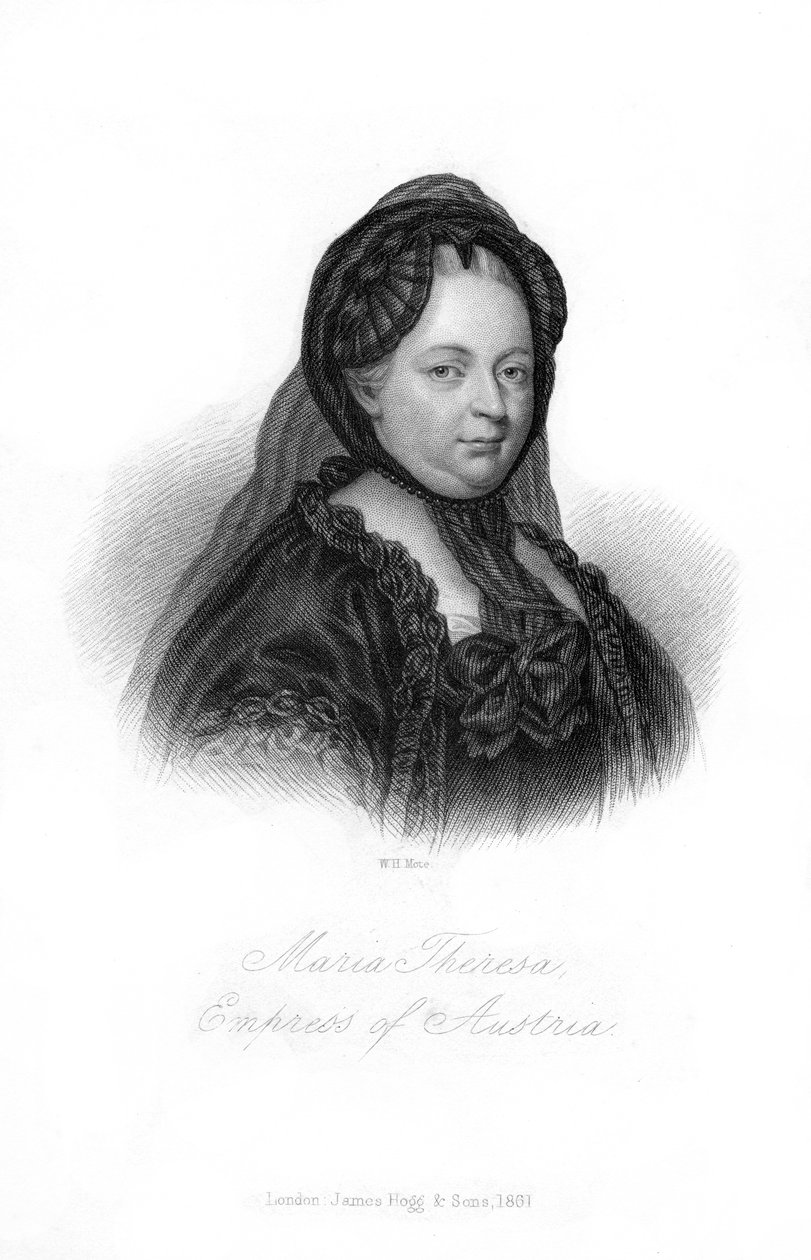 Maria Theresa, erkehertuginne av Østerrike, 1861. av William Henry Mote