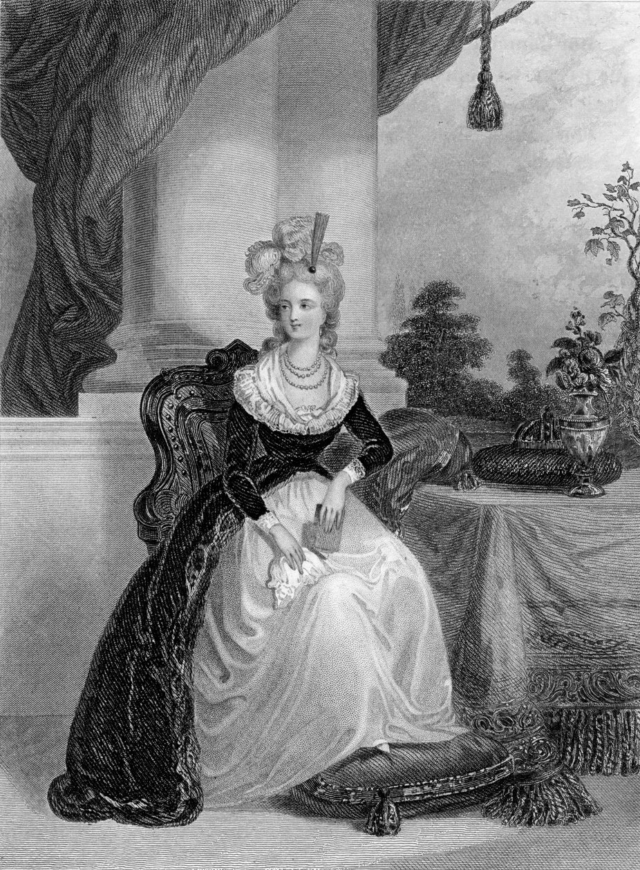Marie Antoinette, dronning av Frankrike og Navarre, c1840-1860. av William Henry Mote