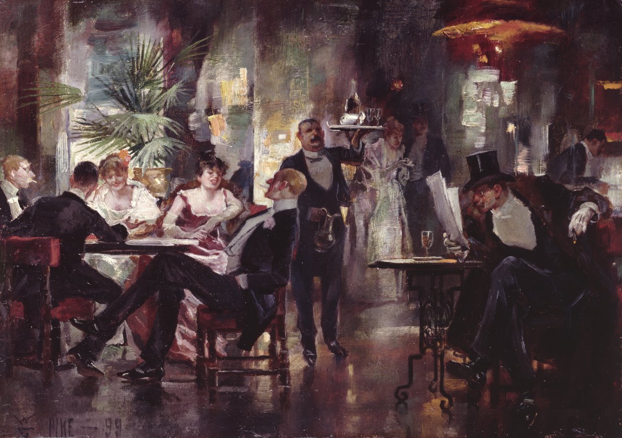 Cafe Society, 1899 av William Henry Pike