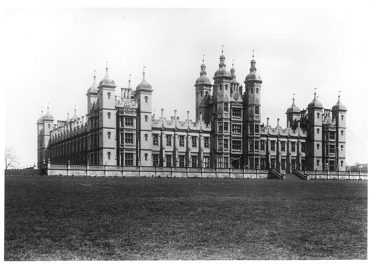 Donaldsons Hospital, bygget 1833-51 (bw-bilde) av William Henry Playfair