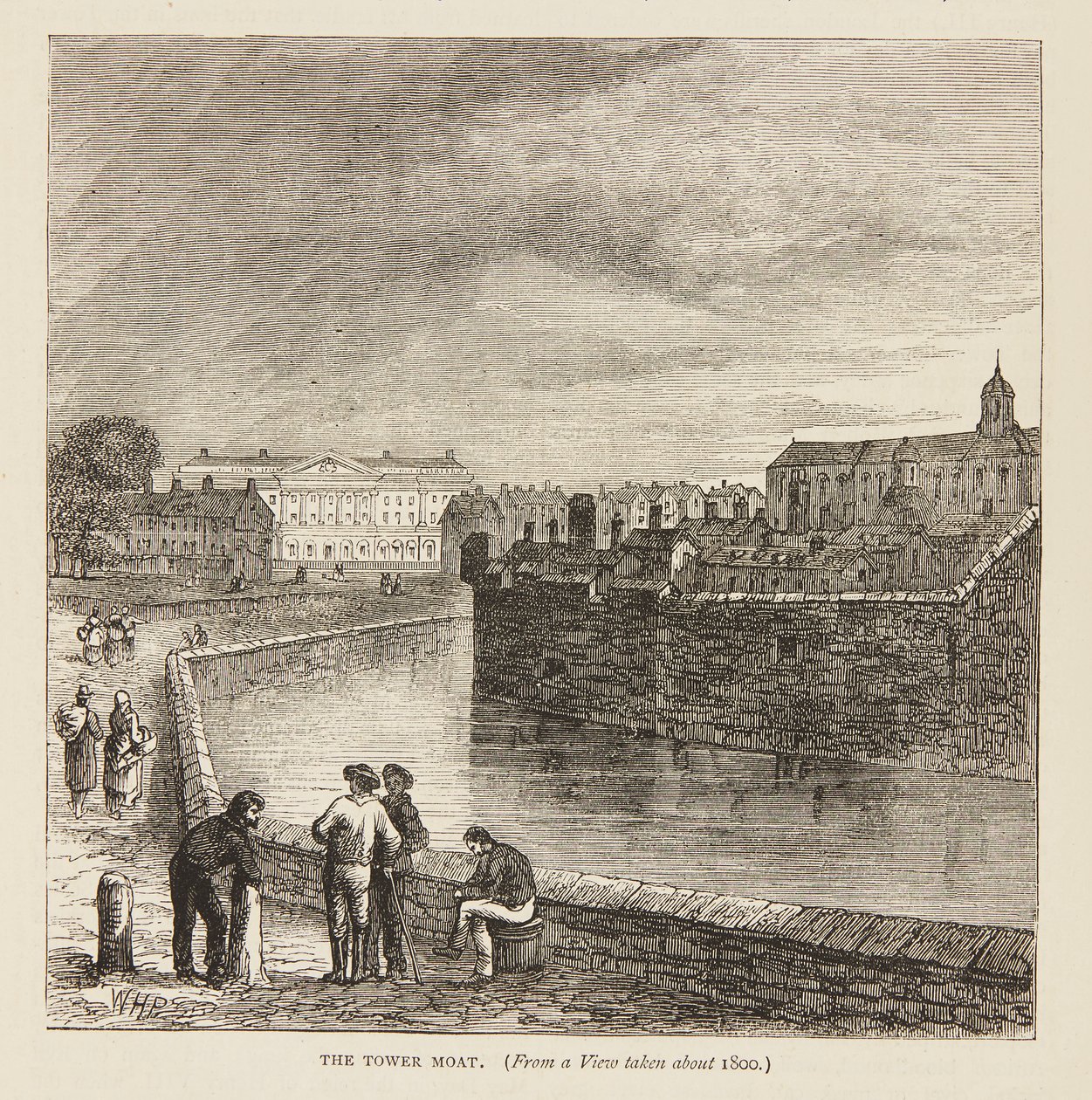 The Moat i ca 1800 av William Henry Prior