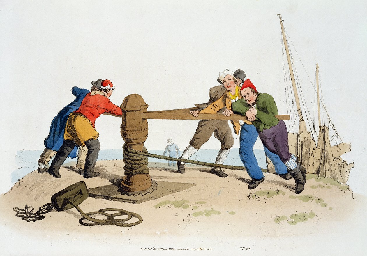 Fishermen at a Capstan, fra 