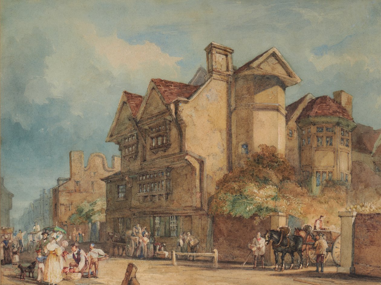 Gamle hus, High Street, Rochester av William Henry Pyne
