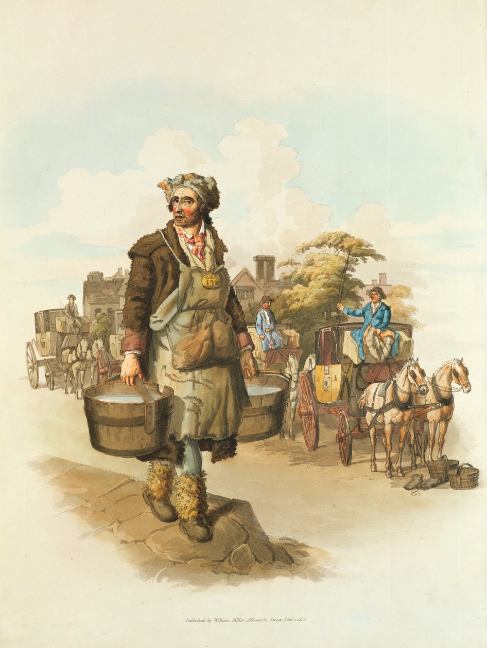 Vannbærer, 1808 av William Henry Pyne