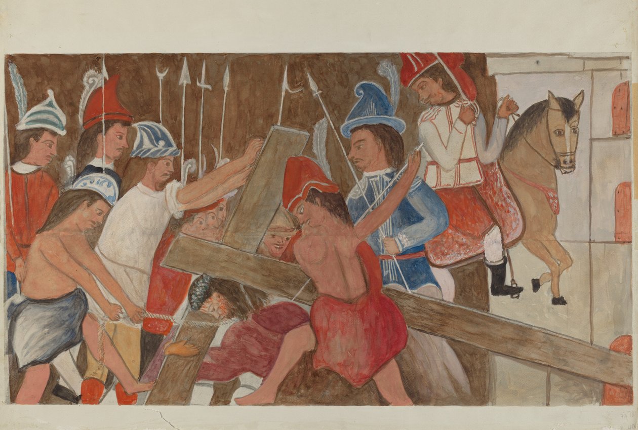 Station of the Cross No. 3: Jesus Falls the First Time, ca. 1936. av William Herbert