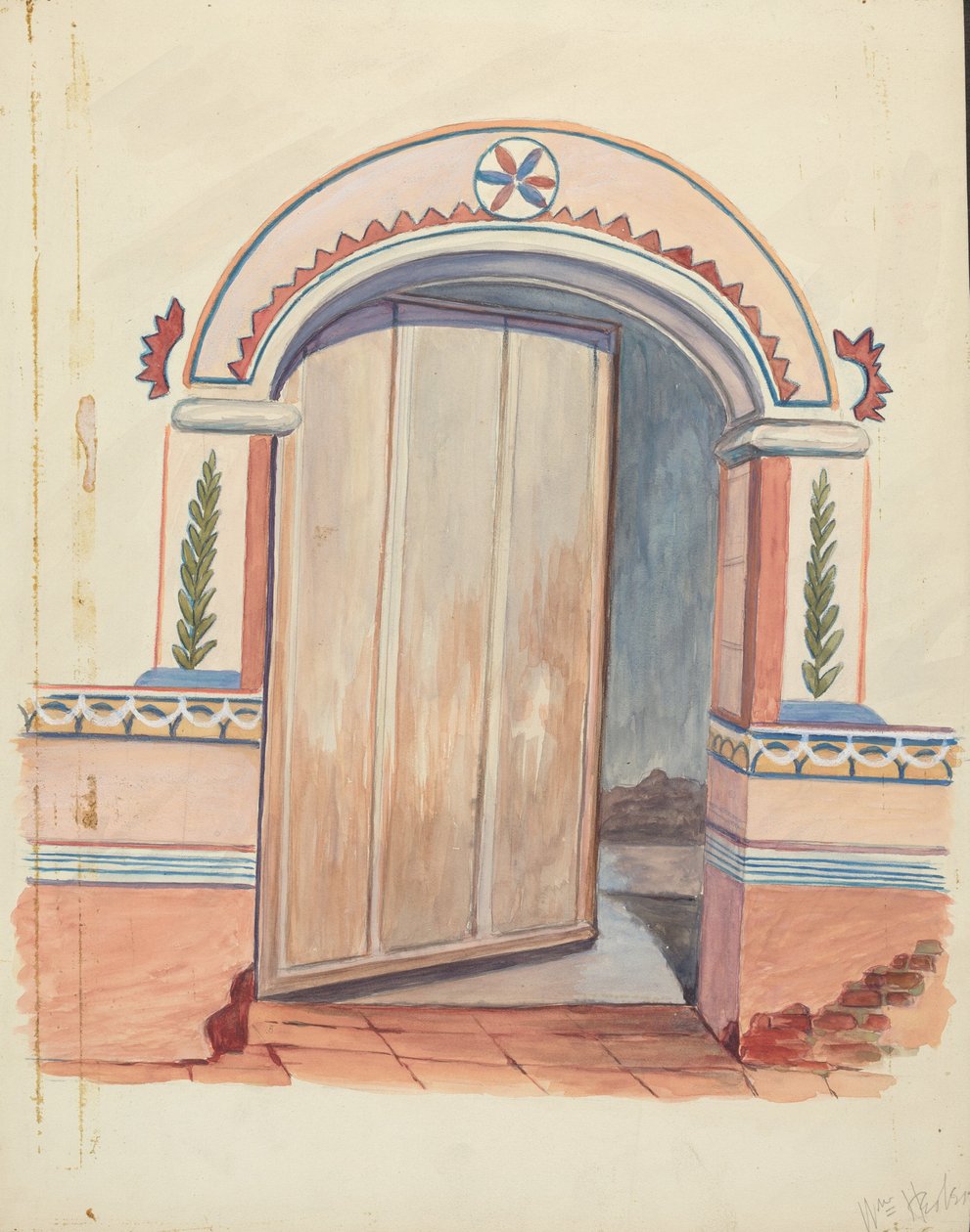 Veggmaleri, 19351942. av William Herbert