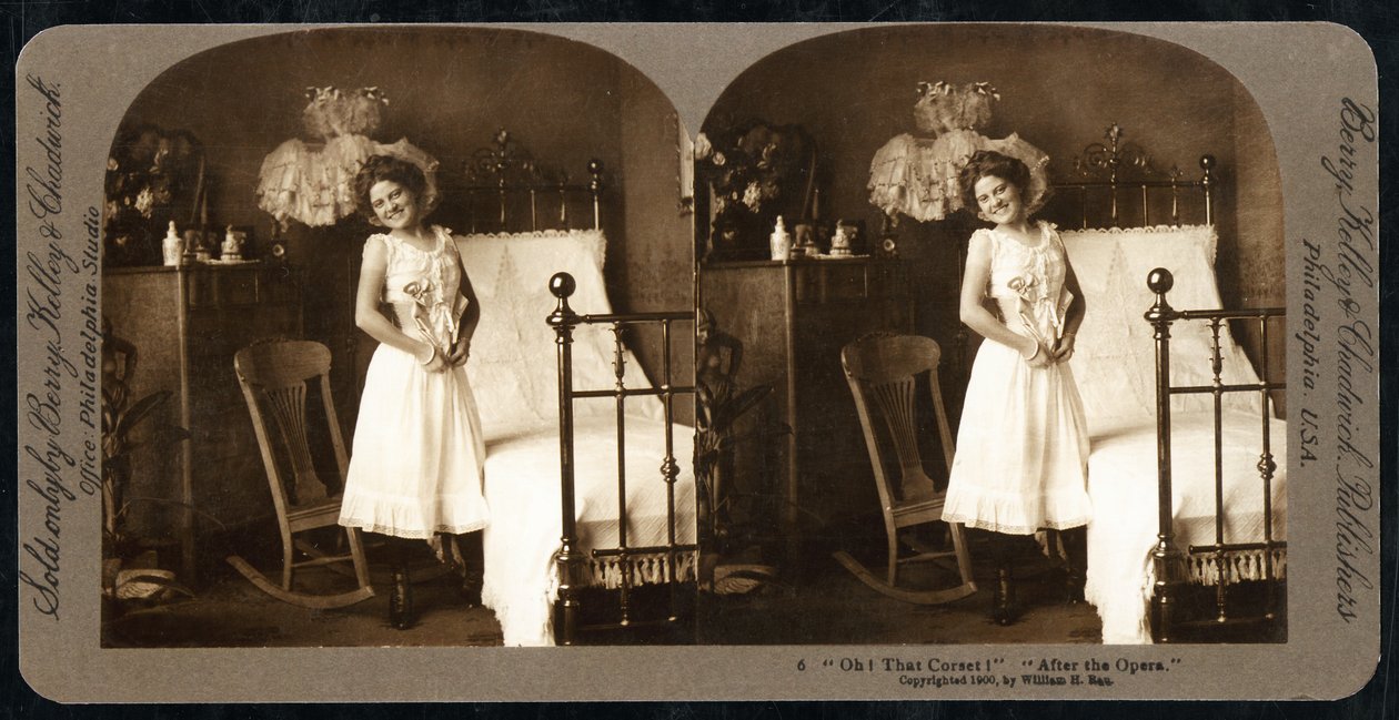 Oh That Corset After the Opera, ca. 1900 (sepia-bilde) (se også 473263) av William Herman Rau