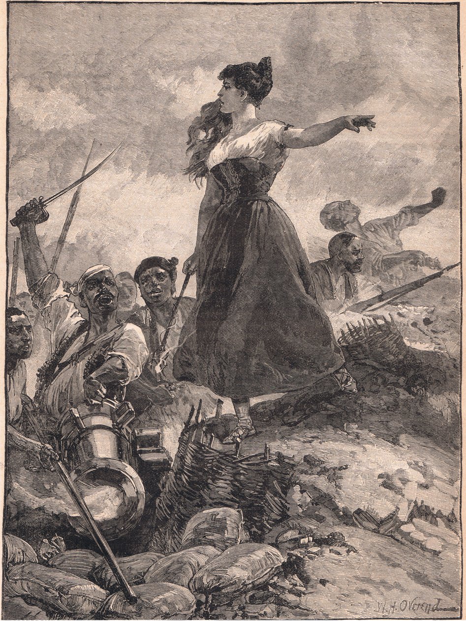 Heltemodet til hushjelpen i Sragossa 1808 e.Kr av William Heysham Overend