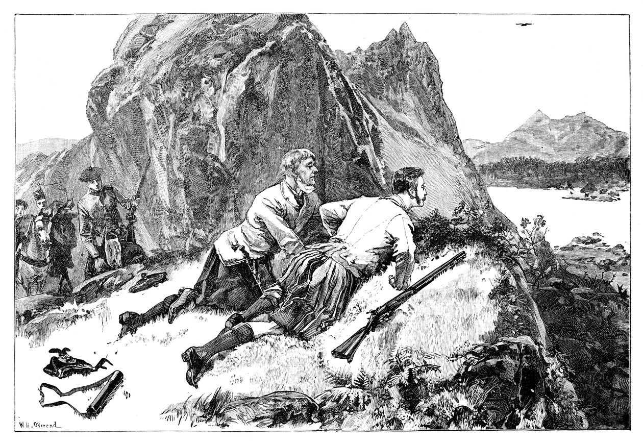 Prins Albert hjortejakt, ca 1840-tallet, 1900. av William Heysham Overend