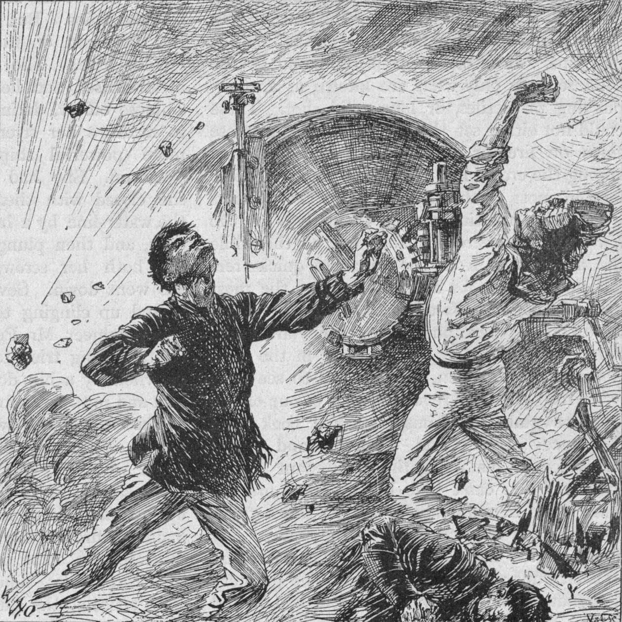 Skjellet brast blant buevåpenene hennes, 1902 av William Heysham Overend