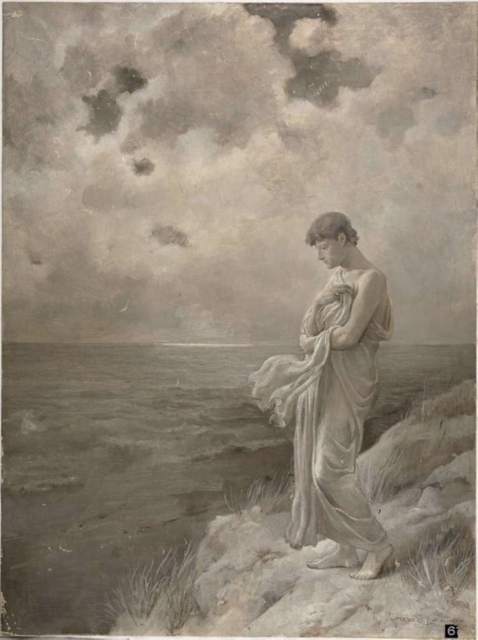 Sonnet: "Når jeg har frykt for at jeg kan slutte å være", 1887 av William Hicok Low