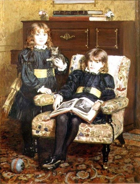 Portrett av May og Violet Craik av William Hippon Gadsby