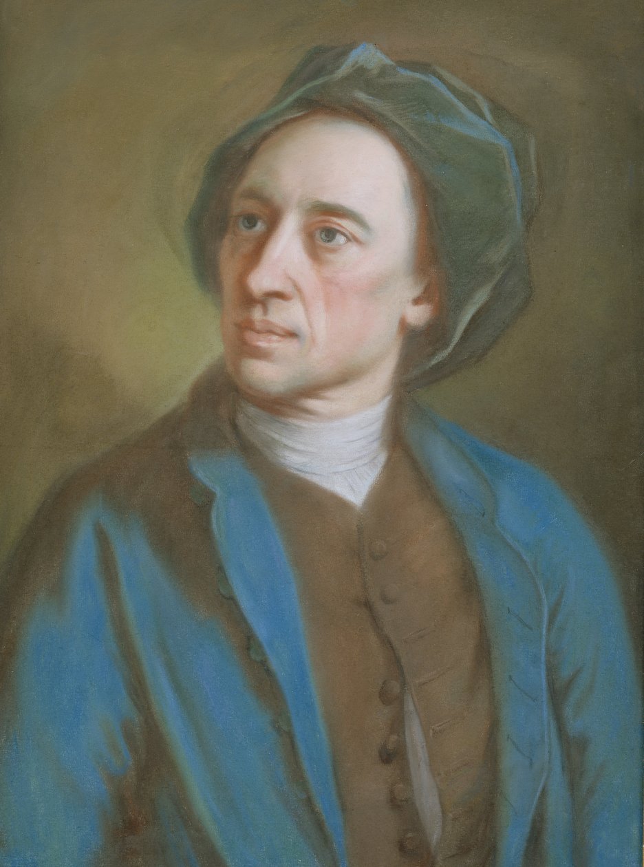 Alexander Pope, ca. 1739-84 (pastell på papir) av William Hoare