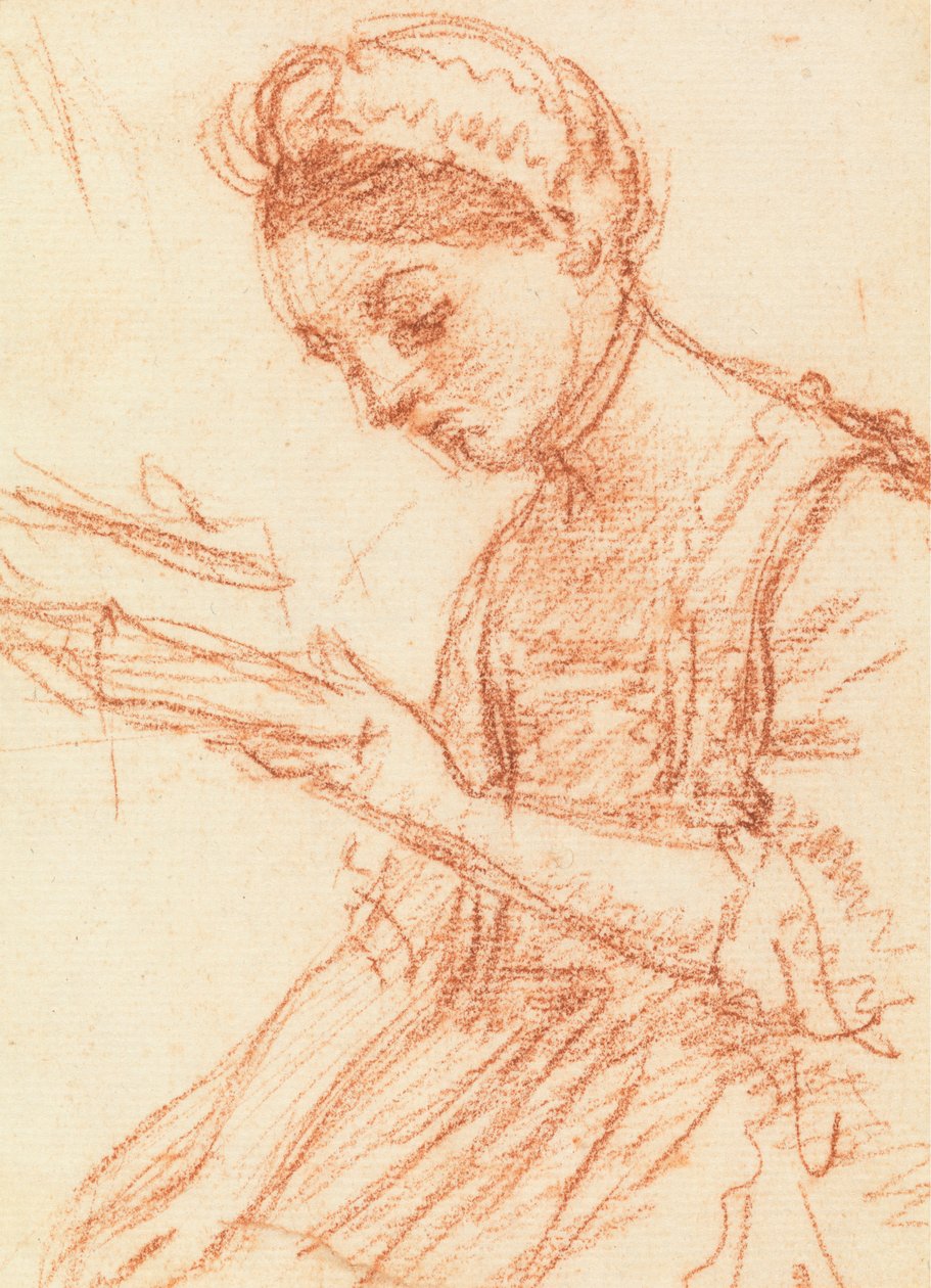 Ung dame med en bok av William Hoare