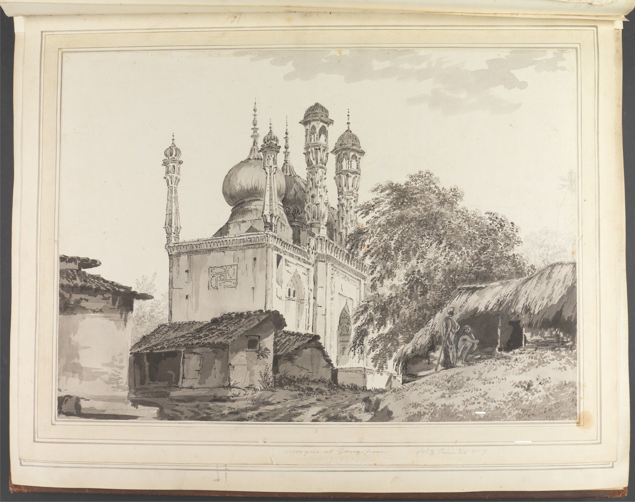 En moské i Gazipoor [Ghazipur] av William Hodges