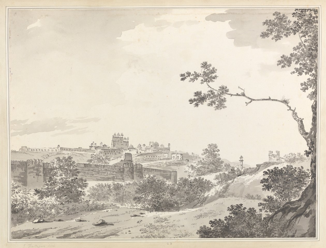 Utsikt over Fatehpur Sikri av William Hodges