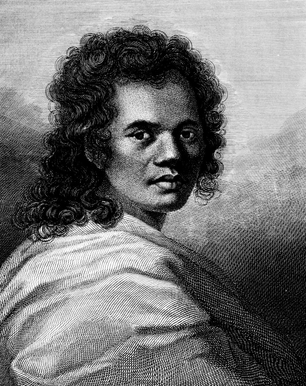 Omai, gravert av J.Caldwall, 1777 av William Hodges