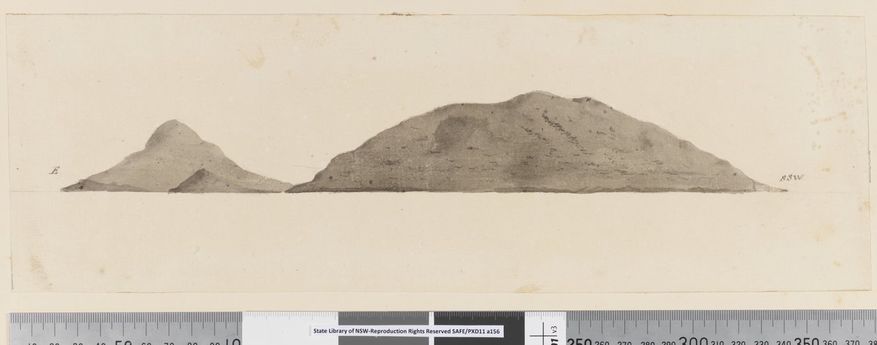 Side 25b/d Profil av uidentifisert øy av William Hodges