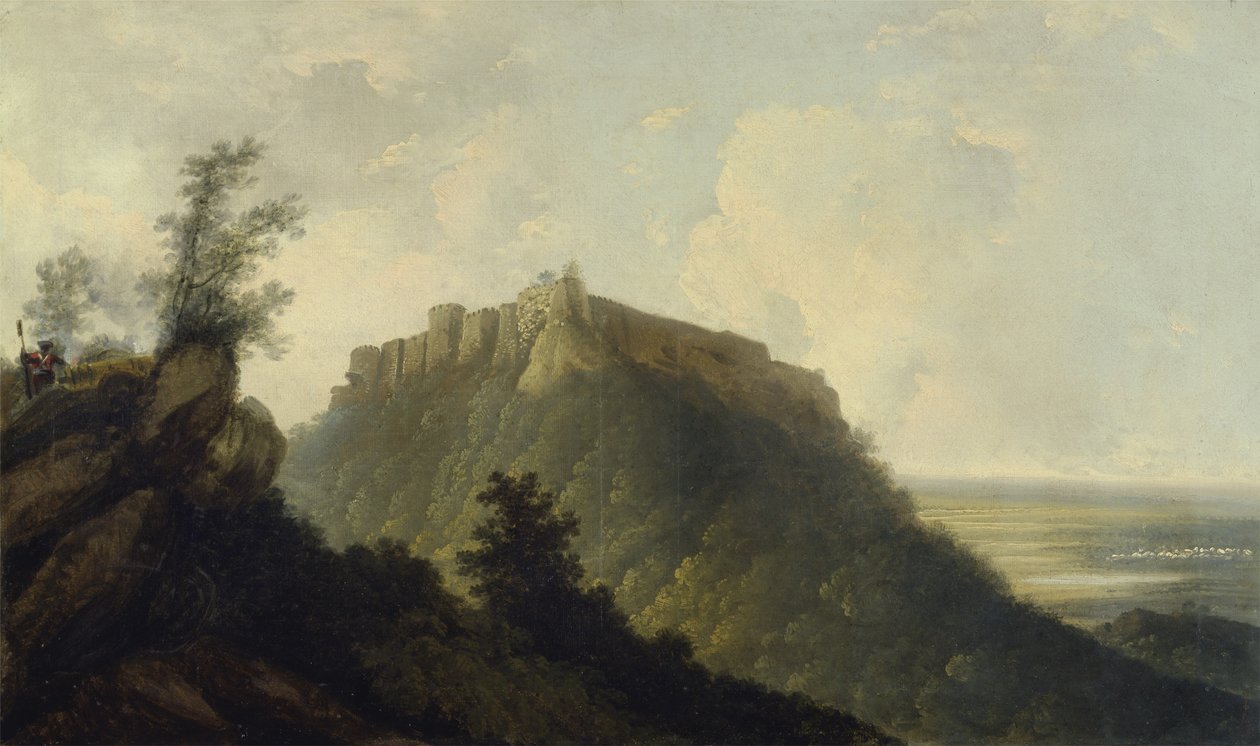 Fortet i Bidjegur, ca. 1784 (olje på lerret) (se også 150249) av William Hodges