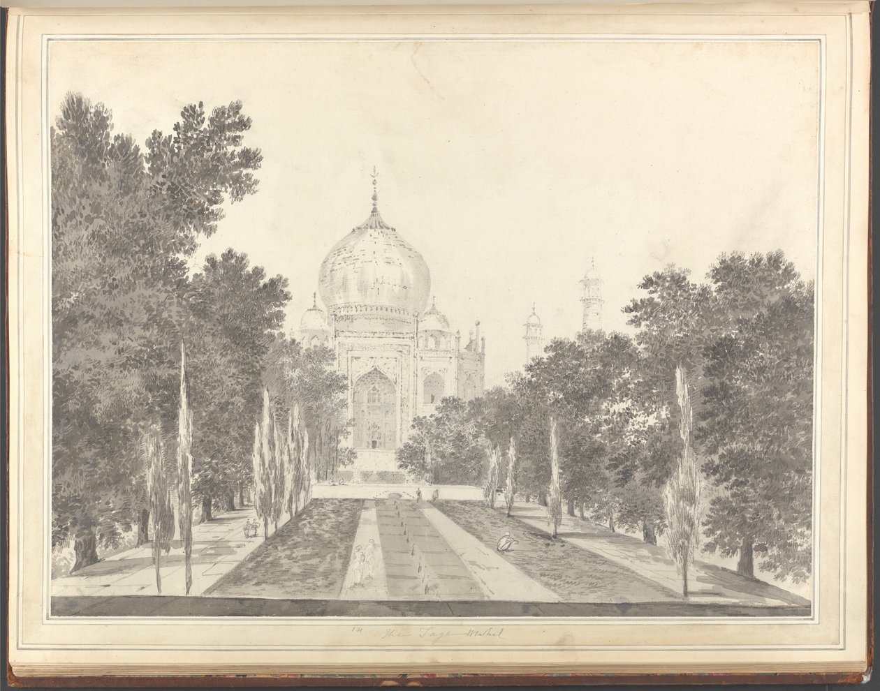 Taj Mahal av William Hodges