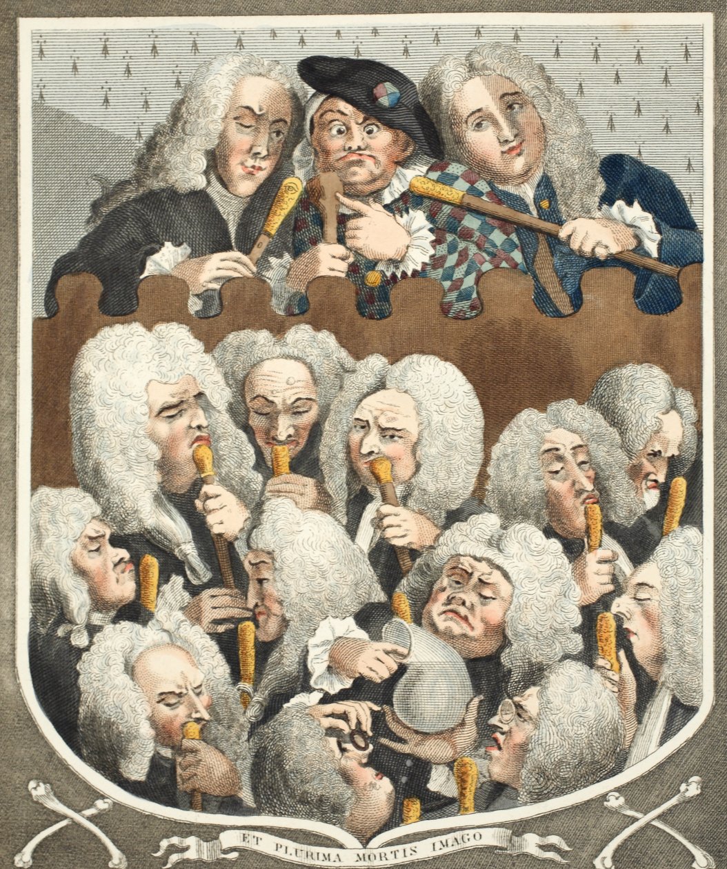 A Consultation of Physicians, eller The Company of Undertakers, illustrasjon fra 