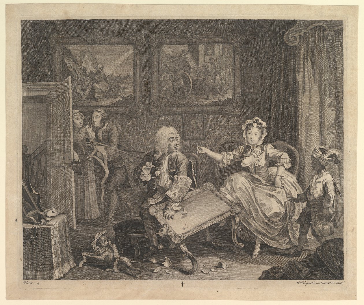 A Harlots Progress, plate 2, april 1732. av William Hogarth