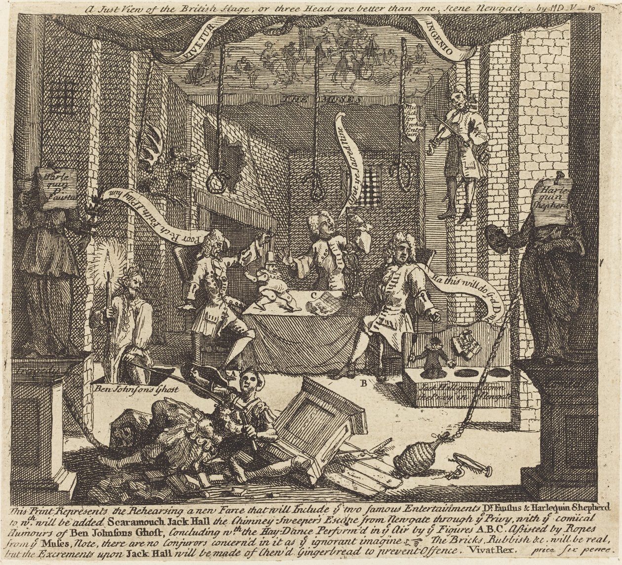 En rettferdig utsikt over den britiske scenen av William Hogarth