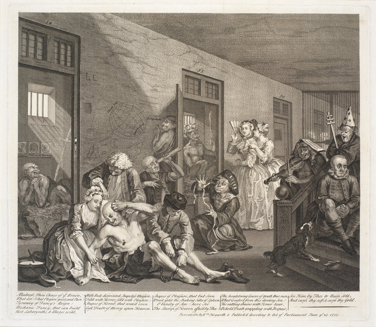 En Rakes fremgang av William Hogarth