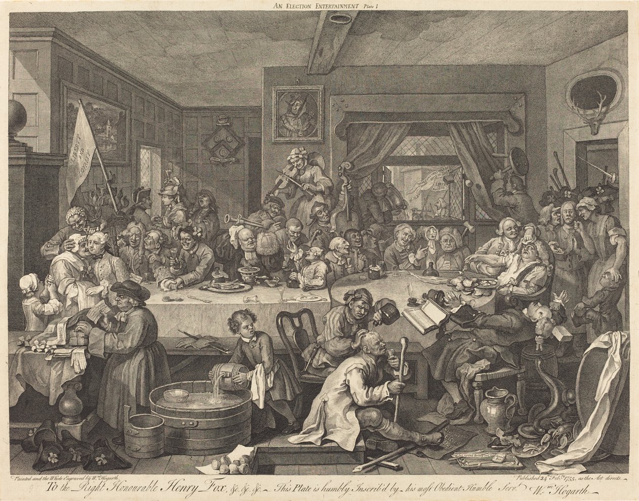 En valgunderholdning av William Hogarth