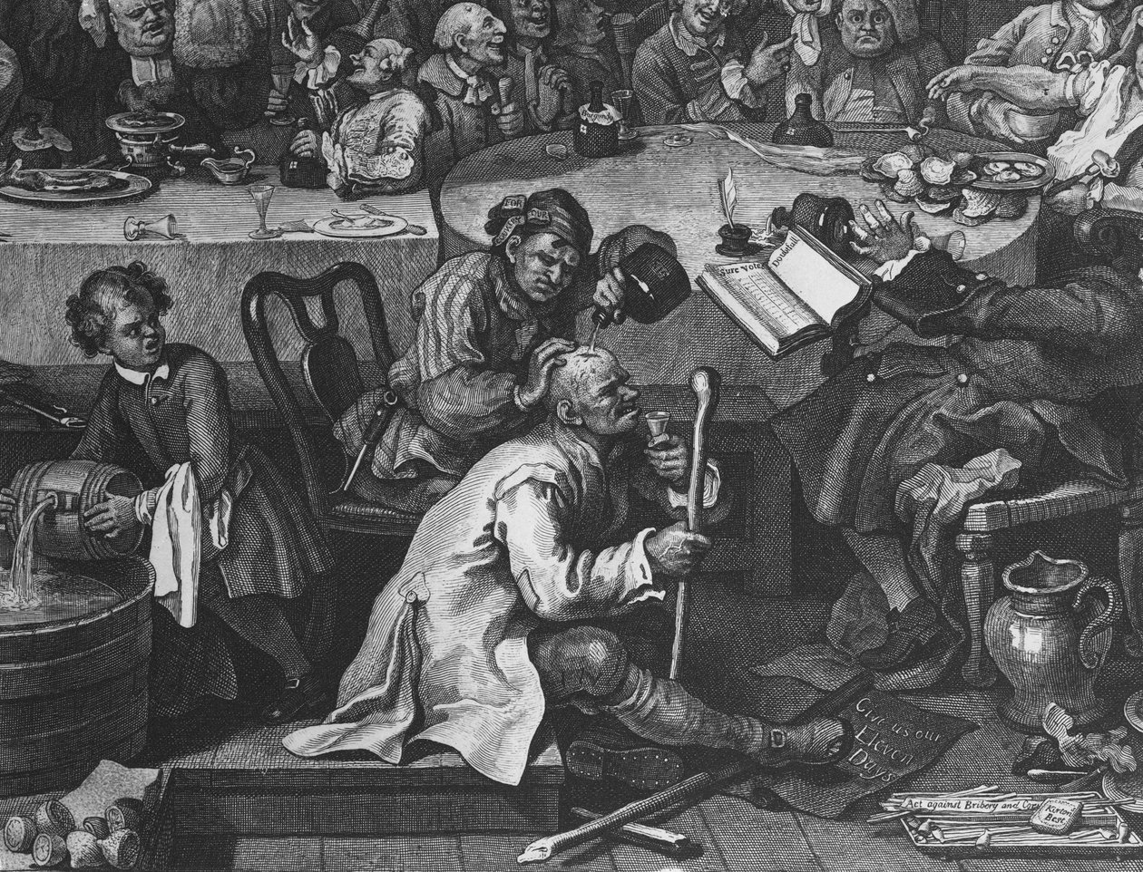 An Election Entertainment, 1755 (detalj av 396068) av William Hogarth
