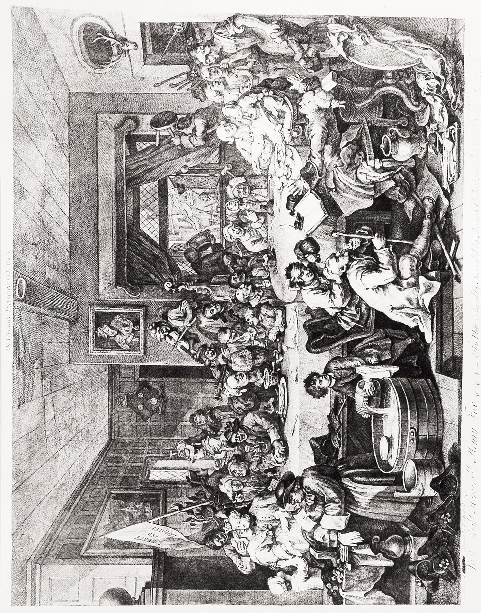 An Election Entertainment, Plate I, 24. februar av William Hogarth