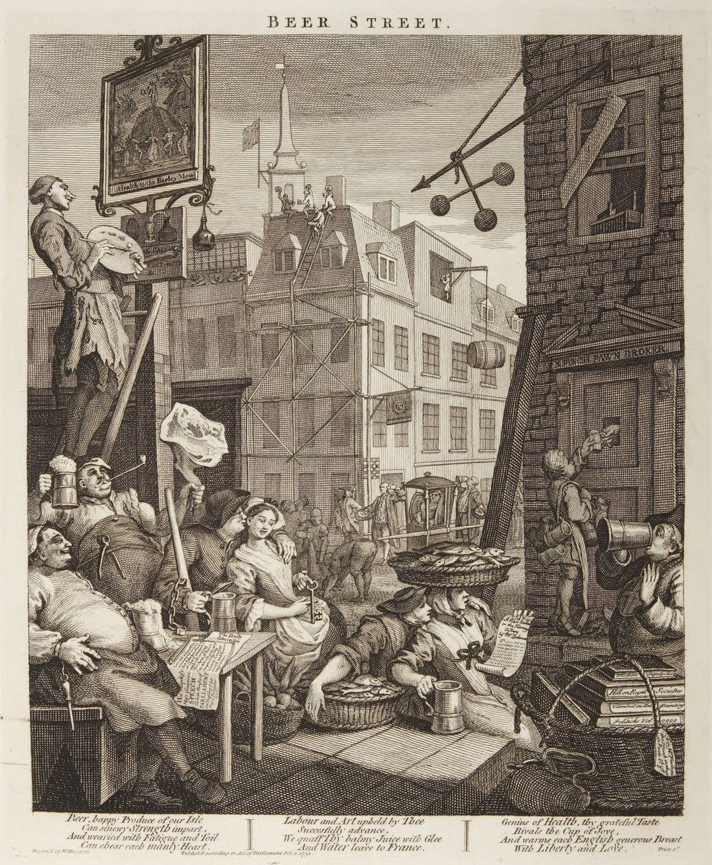 Ølgaten av William Hogarth